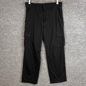 TESLA Mens 34x30 Black Cargo Pants 100% Cotton Designed in USA